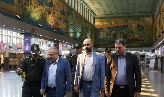 بازدید معاون دادستان نظامی استان تهران از یگان‌های پلیس راه آهن و پلیس فرودگاه کشور