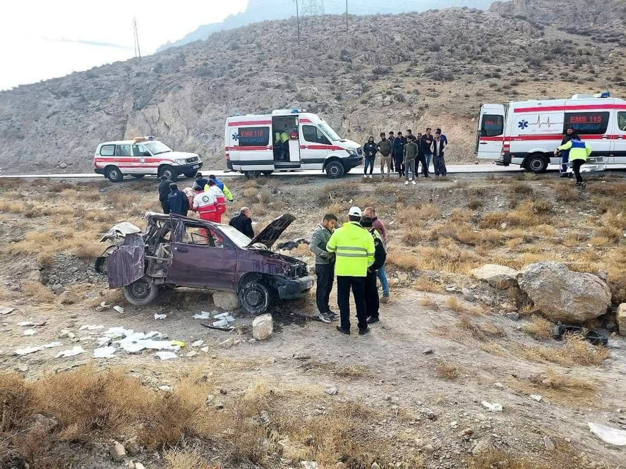 حادثه رانندگی در محور ارومیه به سلماس حادثه رانندگی در محور ارومیه به سلماس