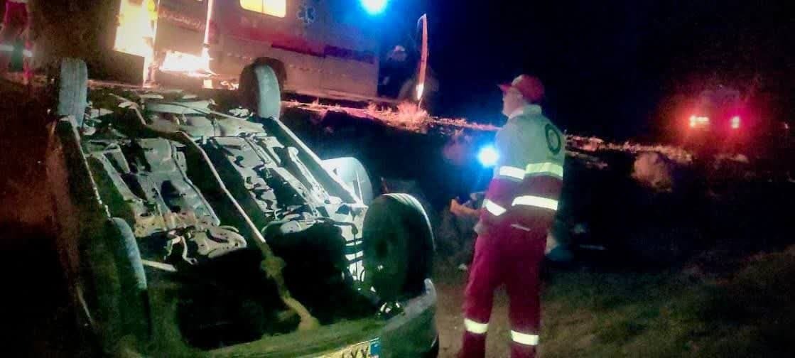 واژگونی خودروی پژو ۲۰۶ در محور سلماس-تسوج واژگونی خودروی پژو ۲۰۶ در محور سلماس-تسوج