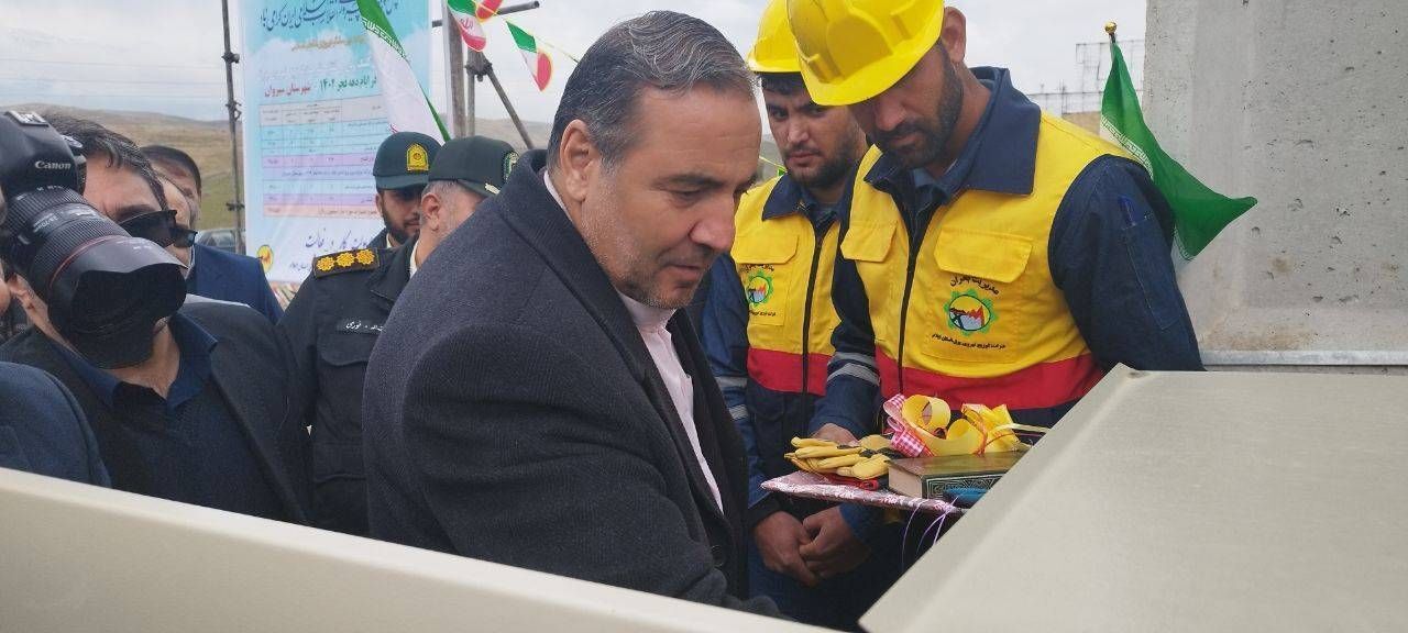 بهره برداری از طرح احداث واریانت چشمه چاهی در سیروان