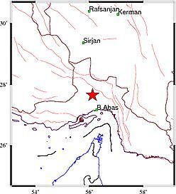 زمین لرزه بخش فین بندرعباس