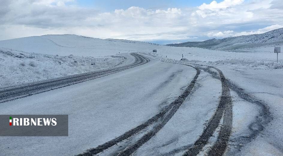 سفیدپوش شدن گردنه لنگان