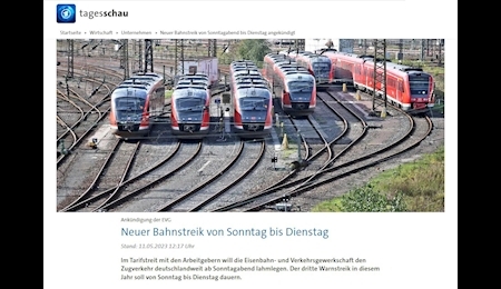 طولانی‌ترین اعتصاب در حمل و نقل ریلی آلمان