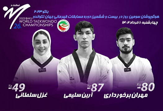 تکواندو قهرمانی جهان؛ آشنایی با حریفان ایران در روز سوم تکواندو قهرمانی جهان؛ آشنایی با حریفان ایران در روز سوم