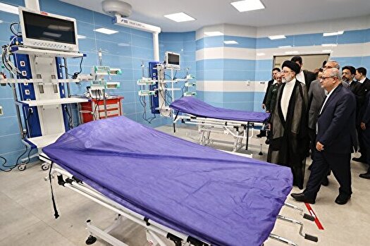 کلان بیمارستان غدیر با حضور رئیسی افتتاح شد