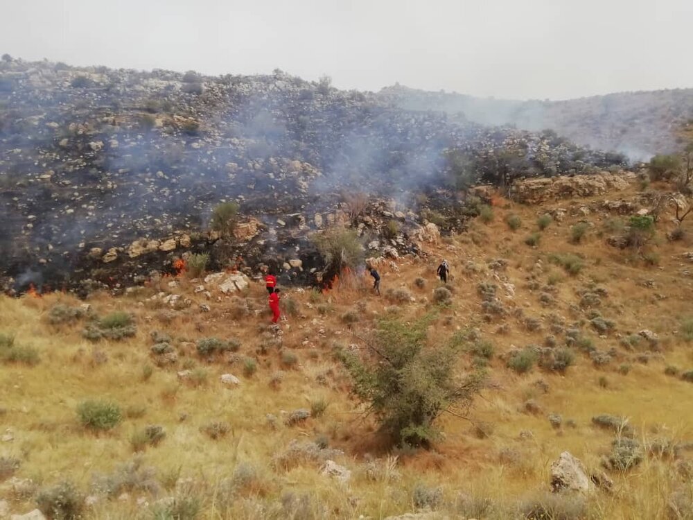 مهار آتش در ارتفاعات نارک گچساران