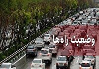 ترافیک نیمه سنگین در آزادراه کرج - تهران