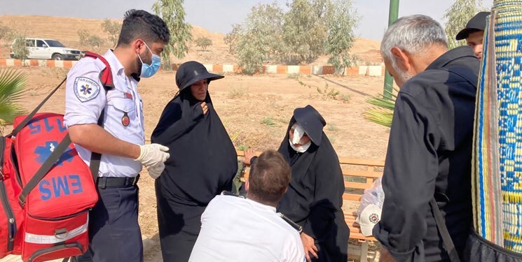 ارائه خدمات درمانی به ۸۸ زائر اربعین در چذابه ارائه خدمات درمانی به ۸۸ زائر اربعین در چذابه