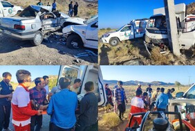 دو کشته  وچهار مصدوم  در تصادف در رابُر