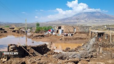 خسارات سیل در منطقه بورالان ماکو