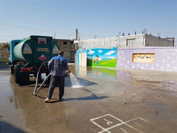 اردوی جهادگران شادگان برای آماده سازی مدارس اردوی جهادگران شادگان برای آماده سازی مدارس