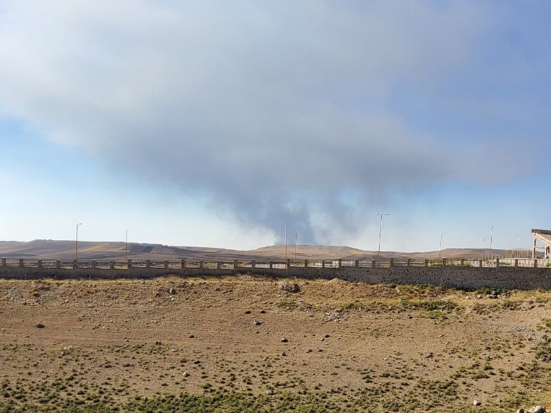 آتش سوزی گسترده در شهرک صنعتی بناب