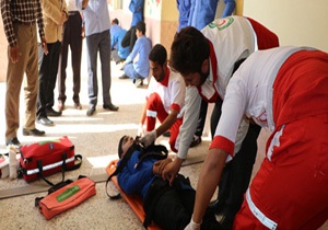 رزمایش دانش آموزی پافند غیرعامل در رودان