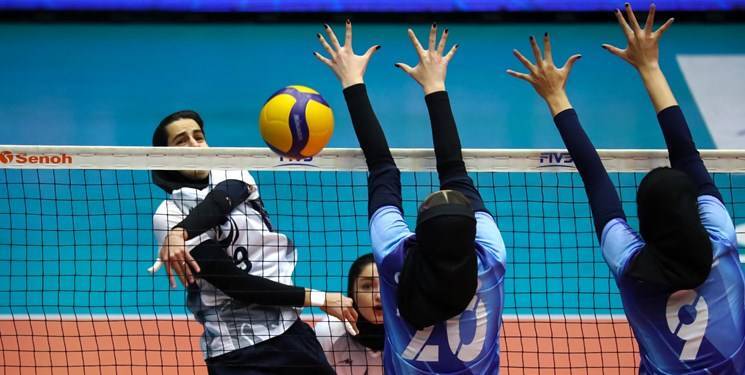 والیبال بانوان شهرداری اردبیل روی نوار پیروزی والیبال بانوان شهرداری اردبیل روی نوار پیروزی