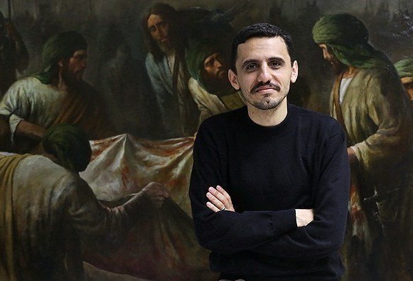 رونمایی از تابلوی نقاشی «مضطر» * رونمایی از تابلوی نقاشی «مضطر» *