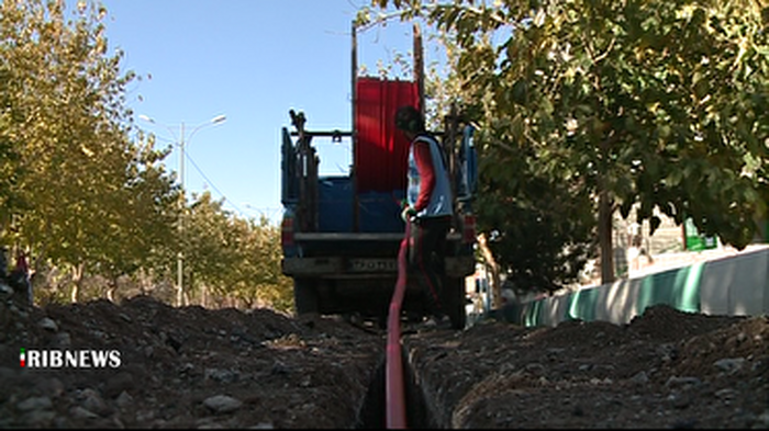 آسفالت نکردن محل فیبر کشی در کرمان