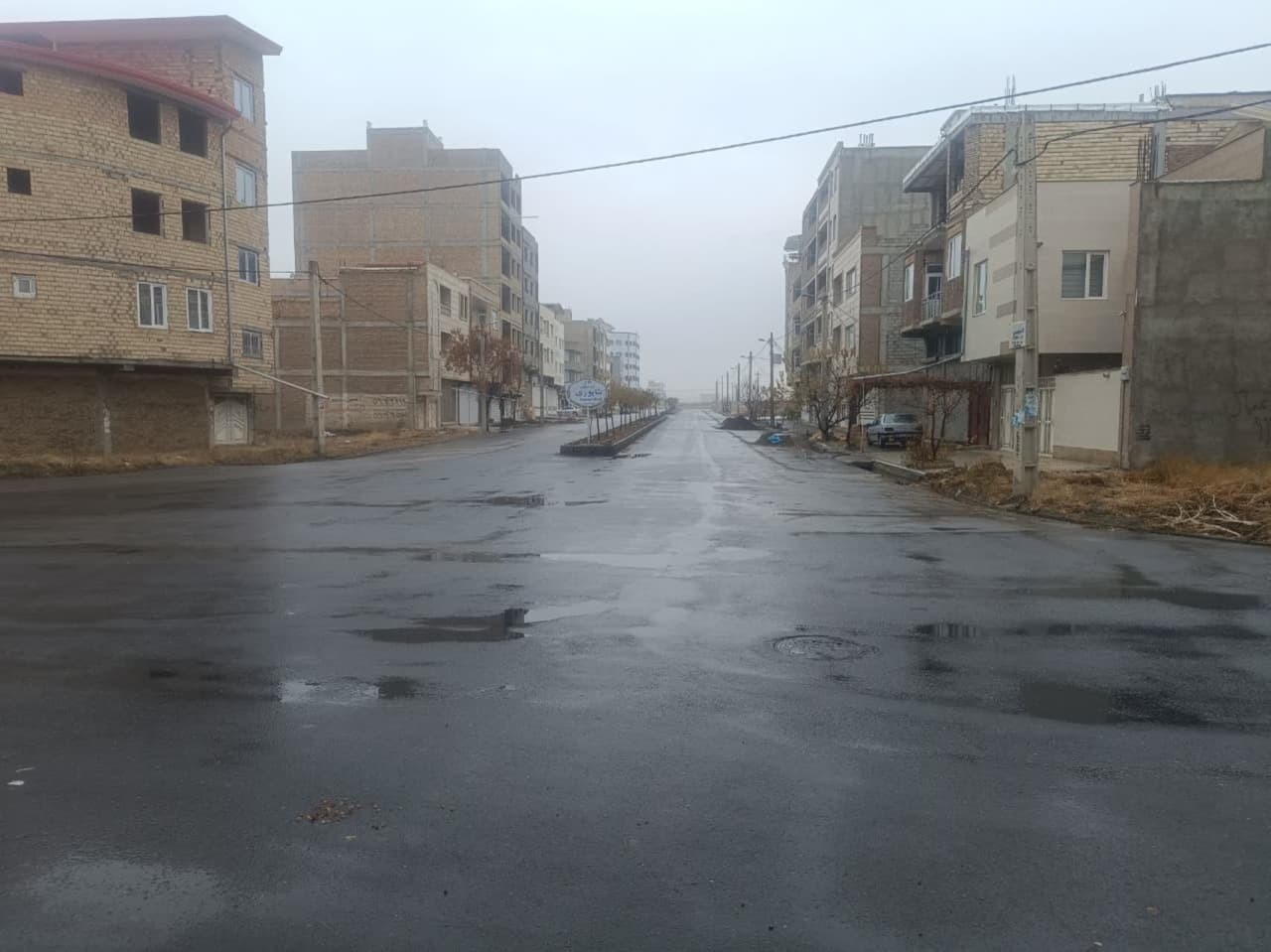 بارش باران پاییزی در سلماس