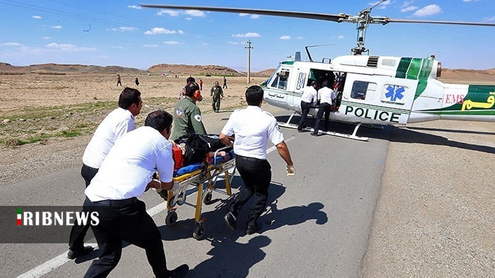 پرواز بالگرد اورژانس قم برای نجات راکب موتورسیکلت در جعفریه پرواز بالگرد اورژانس قم برای نجات راکب موتورسیکلت در جعفریه