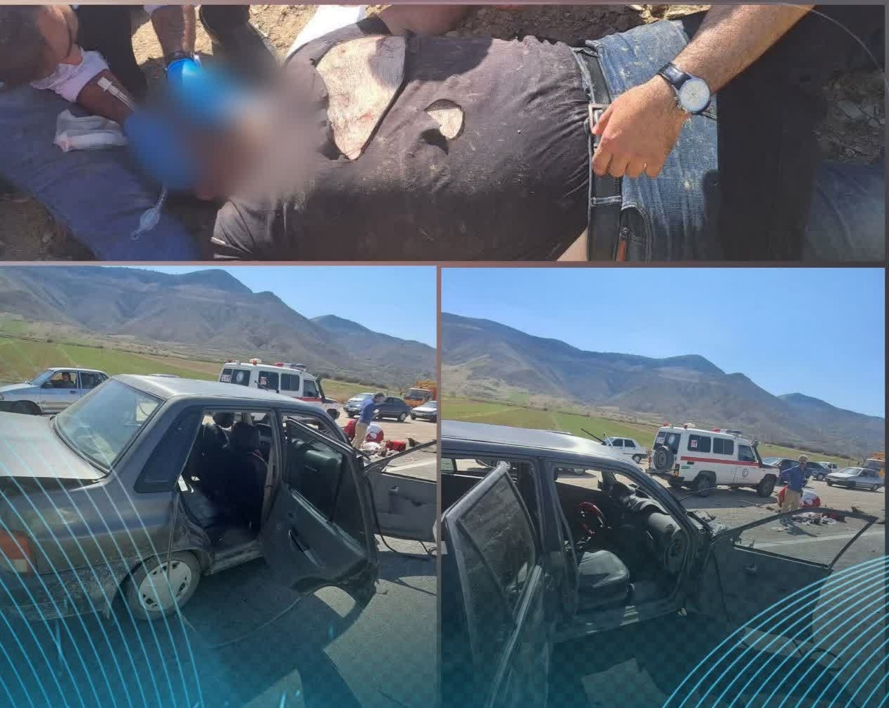 در تصادف پژو ۴۰۵ و پراید سه نفر مجروح شدند