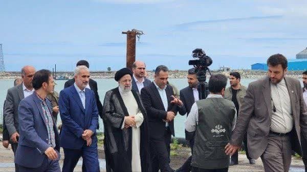 بازدید رئیس جمهور از بندر نوشهر بازدید رئیس جمهور از بندر نوشهر