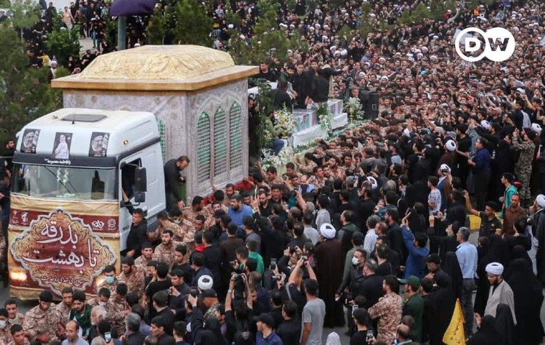 بازتاب مراسم تشییع رییس جمهور و همراهان در تهران در رسانه‌های جهان