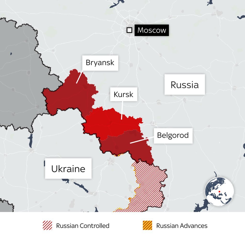 اجرای قانون ضد تروریسم در دو استان کورسک و بلگورود روسیه