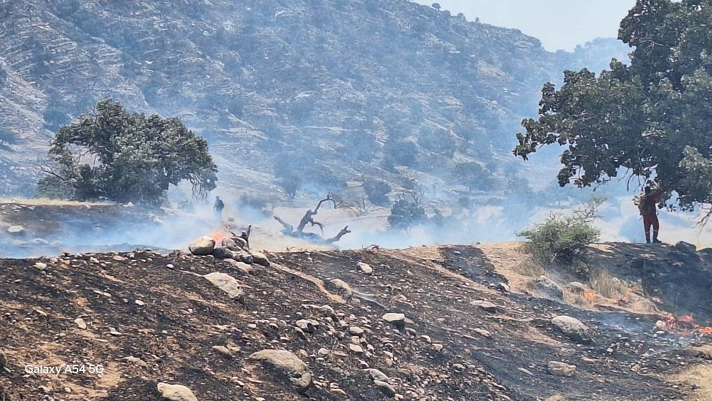 گسترش زبانه‌های آتش در بهره عنا و چاه تلخ