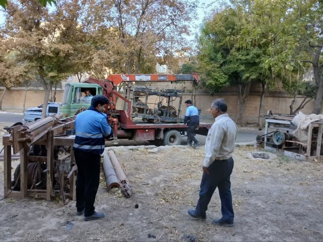 توقیف دستگاه حفاری غیرمجاز در تربت حیدریه