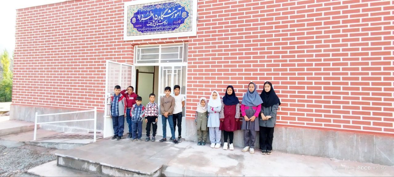 افتتاح یک مدرسه دو کلاسه در روستای ژرف کلات