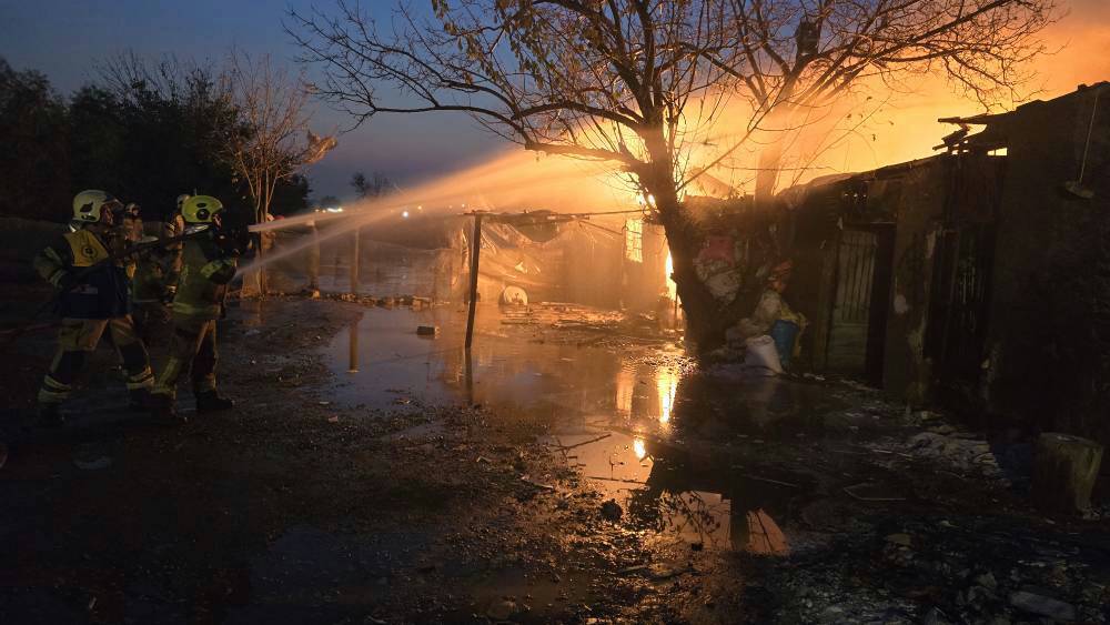 ***انبار گاز مایع در جنوب تهران طعمه حریق شد