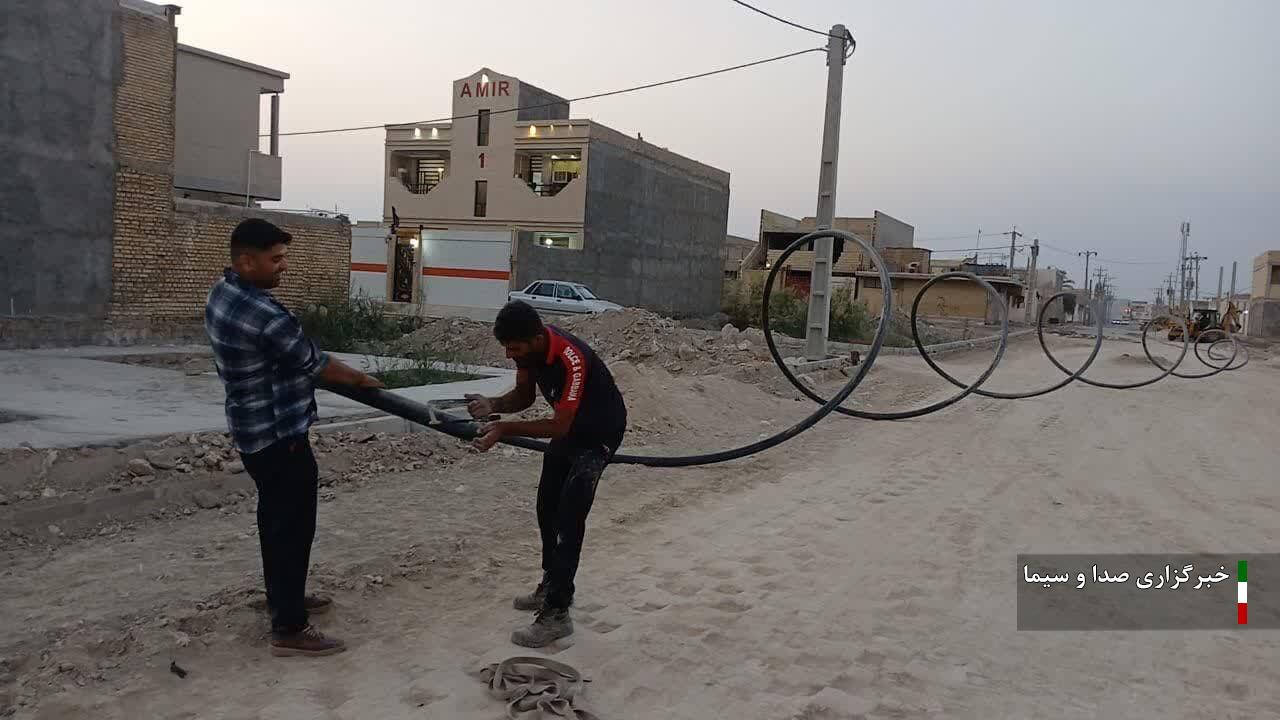 افزایش ۶۵۰ متری شبکه توزیع آب بندر امام خمینی افزایش ۶۵۰ متری شبکه توزیع آب بندر امام خمینی