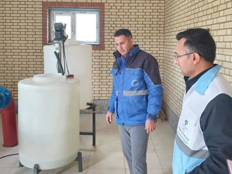 کلر سنجی تاسیسات و سامانه آبرسانی شهرستان چالدران