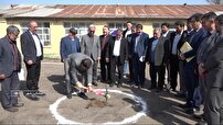 کلنگ زنی احداث مدرسه 12 کلاسه در مشگین شهر