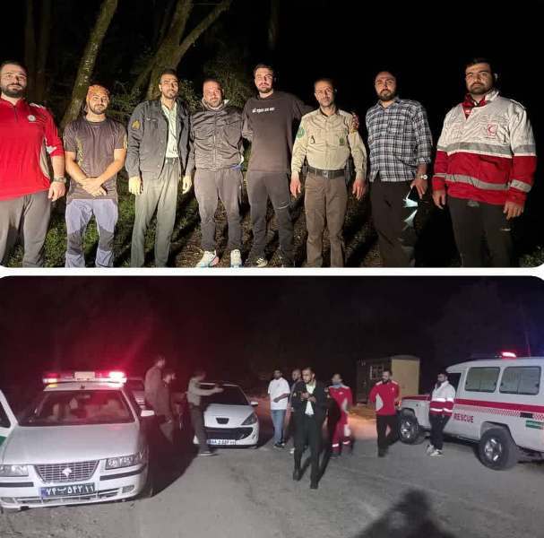 نجات ۲ گردشگر در جنگلهای نوشهر نجات ۲ گردشگر در جنگلهای نوشهر