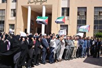 تجمع دانشگاهیان حکیم سبزواری در محکومیت جنایات صهیونیست‌ ها
