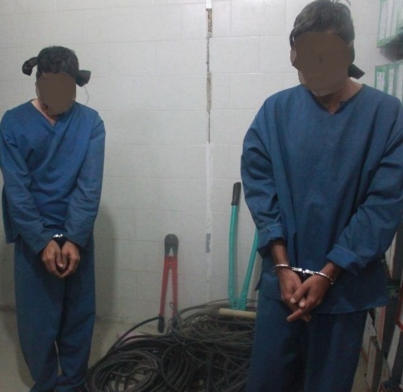 انهدام باند سارقان سیم برق در جم