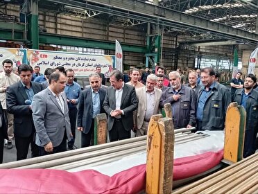 بومی سازی تولید لوله مسی نیکل در صنایع مس شهید باهنر کرمان