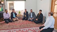 دیدار مسئولان خوروبیابانک با خانواده شهیدان رئیسی و توکل