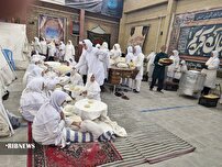 نان صلواتی در سفرهای  سحری وافطاری نیازمندان سیرجان