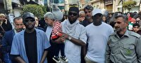 همراهی دانشجویان خارجی با راهپیمایان روز جهانی قدس در آمل