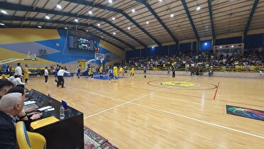 برتری تیم بسکتبال پالایش نفت آبادان مقابل پاس کردستان