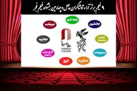 اعلام ۹ فیلم برتر آرای مردمی فجر بدون رتبه بندی