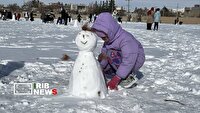 روز داغ برفی در جشنواره آدم برفی شیروان 
