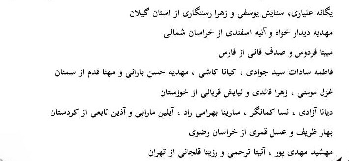 اسامی دعوت شدگان به اردوی انتخابی تیم ملی فوتسال بانوان