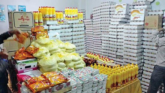 توزیع۷۶۳ تن کالای اساسی در تربتحیدریه توزیع۷۶۳ تن کالای اساسی در تربتحیدریه