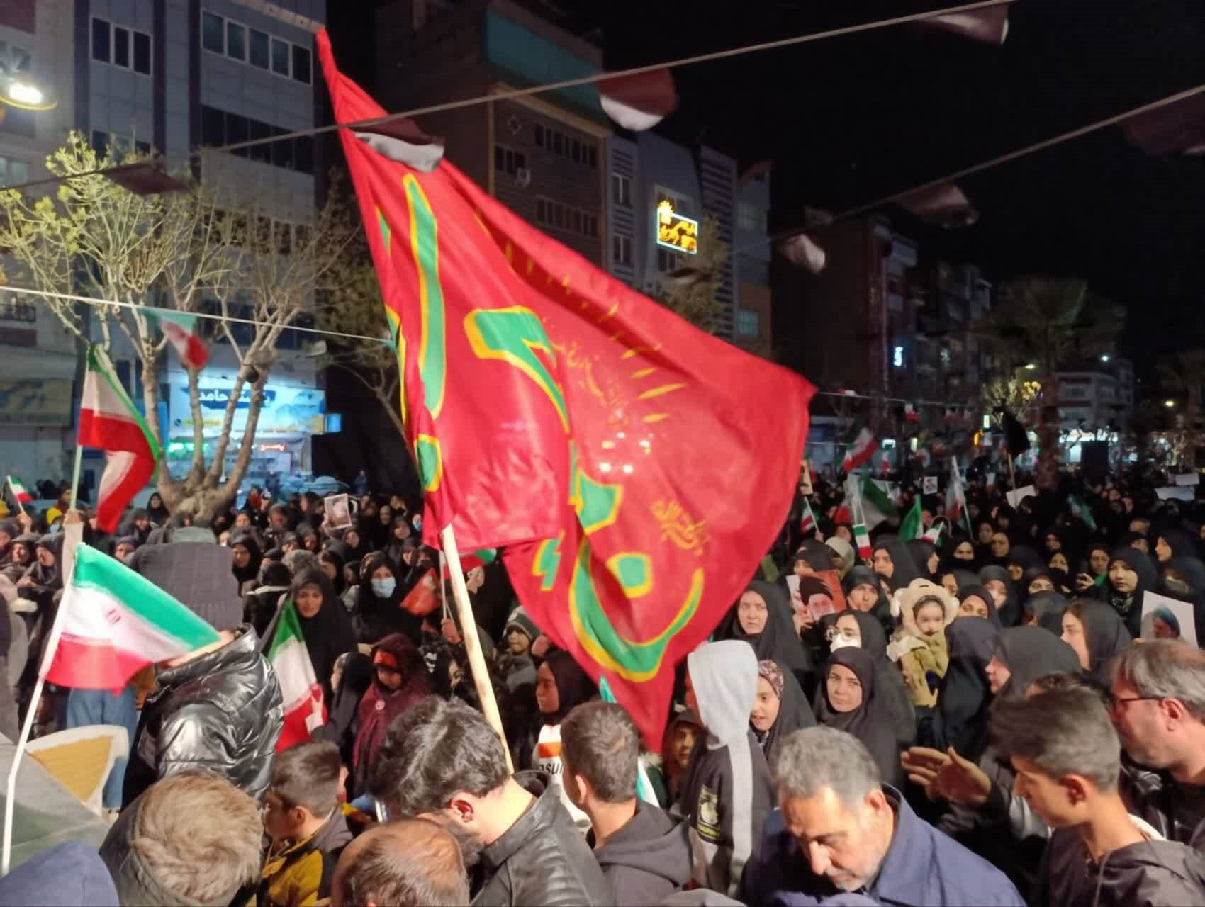 پنجمین شب عزاداری مردم نسیم‌شهر برای رهبر شهید