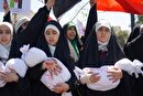 اجتماع دختران مشهدی در حمایت از غزه