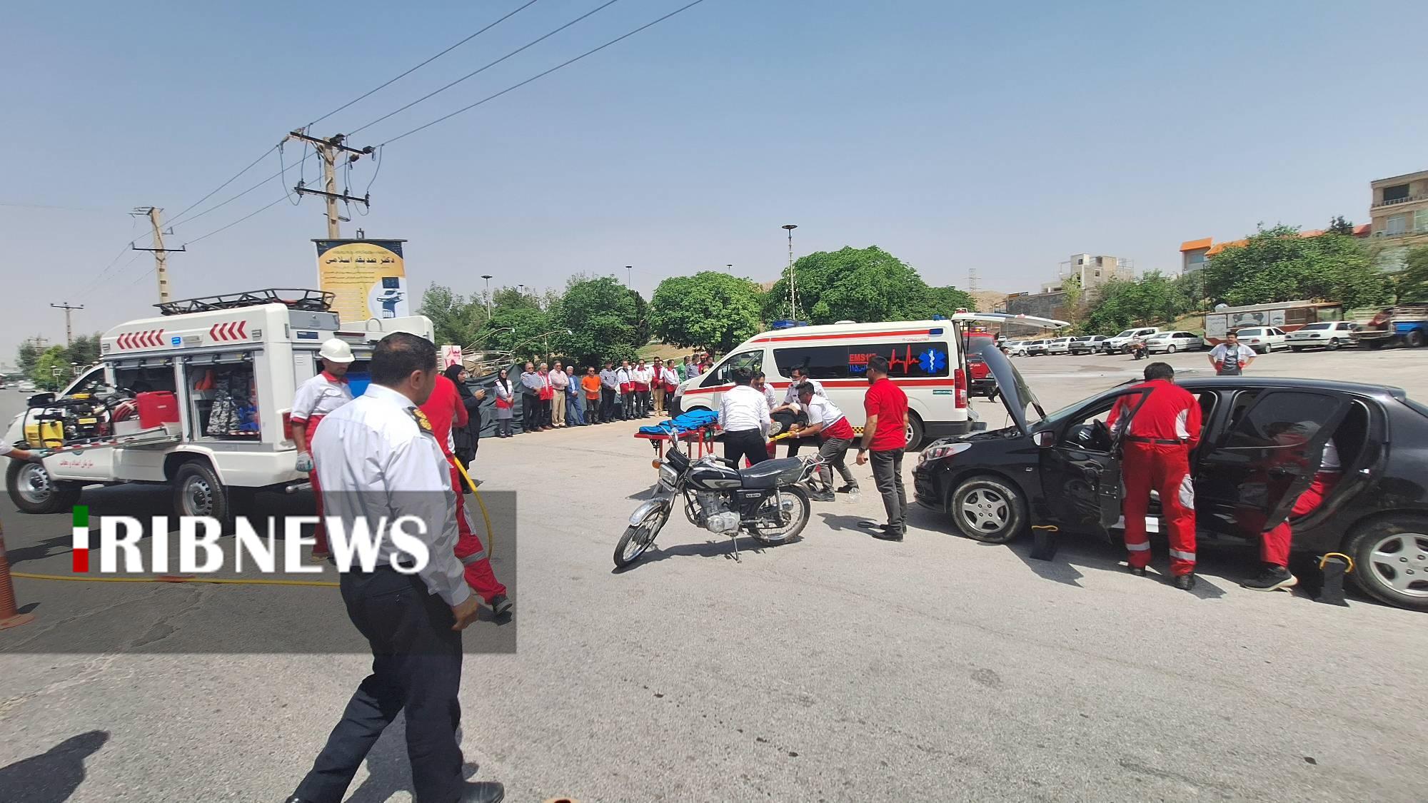 برگزاری مانور جاده ای در گچساران