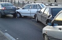 ١١ مصدوم بر اثر تصادف زنجیره‌ای در یزد