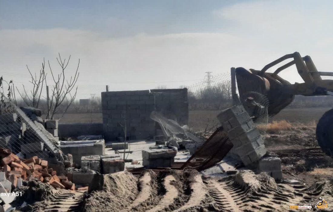 قلع و قمع ۳۹ بنای غیرمجاز در میاندوآب